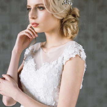 Wedding Headpiece, Bridal Hair Piece, Bridal Headpiece, Wedding Hairpiece, Crystals Hair Vine, Bridal Hairpiece, Wedding Halo- NERINE